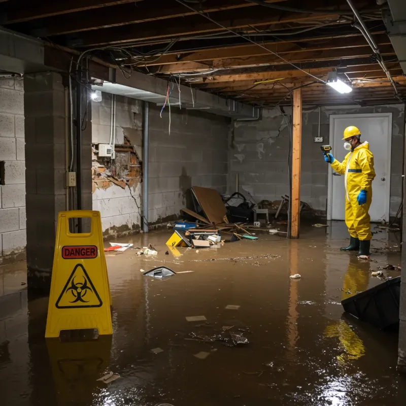 Flooded Basement Electrical Hazard in Lake Winnebago, MO Property